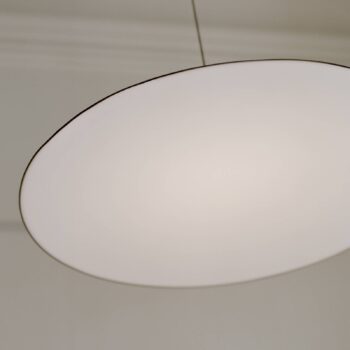 New Works LED závesná lampa Brolly, Ø 70 cm, čierna, hliník