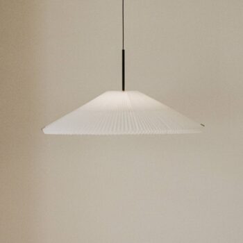 New Works LED závesné svietidlo Nebra, Ø 70 cm, biela, možnosť prispôsobenia