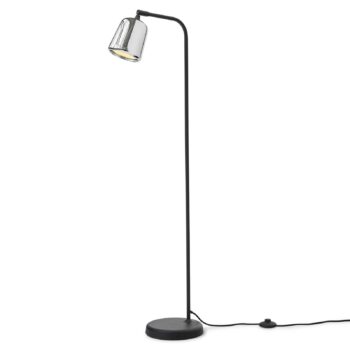 New Works Stojacia lampa Materiál, chróm, nerezová oceľ, výška 125 cm
