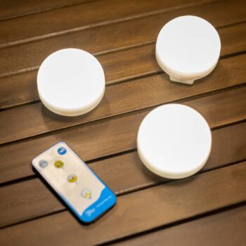 Newgarden Cherry Mini LED dobíjacia lampa sada 3 ks biela