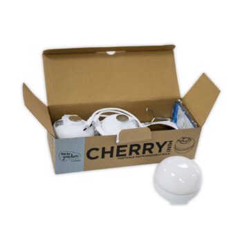 Newgarden Cherry Mini LED dobíjacia lampa sada 3 ks biela