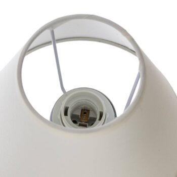 Niklové nástenné svietidlo Lilly, látkové tienidlo