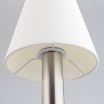 Nočná lampa Hanno biely textilný odtieň sada 2