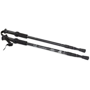 Nordic walking vychádzkové palice antishock, čierna