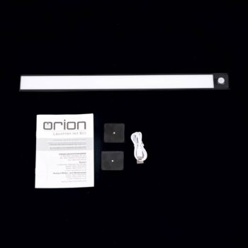 Norman LED svetlo pod skrinku, čierne, dobíjacia batéria, senzor, USB
