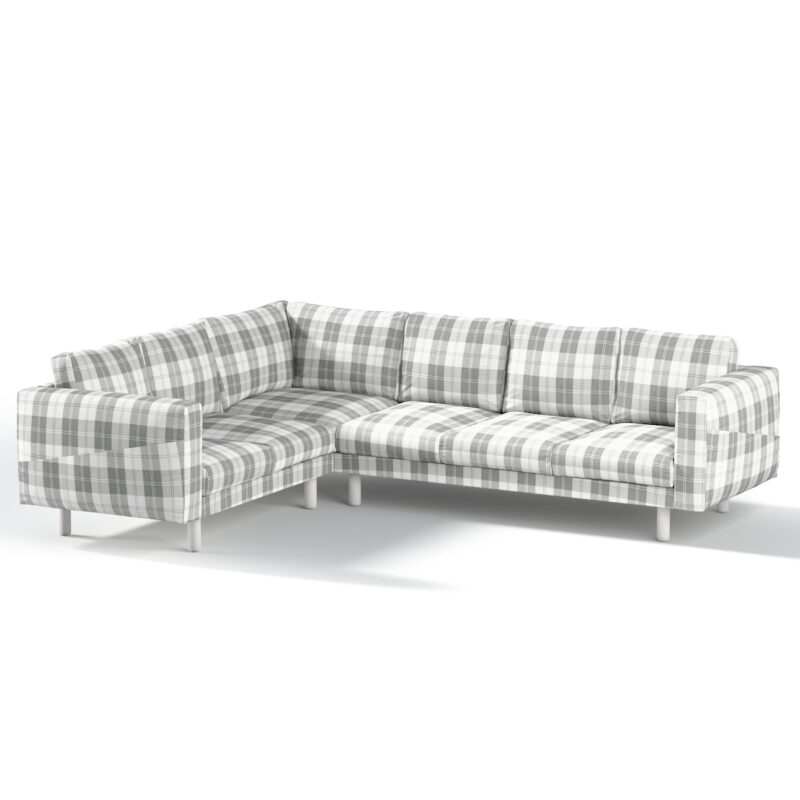 Norsborg poťah na rohovú sedačku - 5 os., sivo - biele káro, Norsborg poťah na rohovú sedačku - 5 os., Edinburg, 115-79 Norsborg poťah na rohovú sedačku - 5 os., sivo - biele káro, Norsborg poťah na rohovú sedačku - 5 os., Edinburg, 115-79