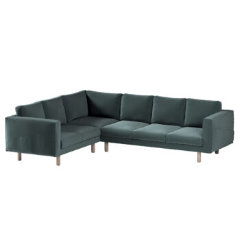 Norsborg poťah na rohovú sedačku - 5 os., vyblednutý smaragd, Norsborg poťah na rohovú sedačku - 5 os., Ingrid, 705-36