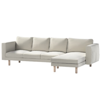 Norsborg poťah na sedačku s ležadlom - 4 os., sivá, 291 x 88/157 x 85 cm, Ingrid, 705-40