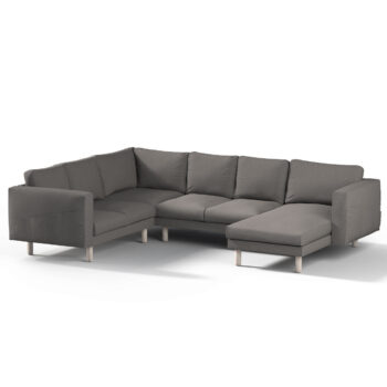 Norsborg rohový poťah na sedačku s ležadlom - 5 os., grafitová, Norsborg rohový poťah na sedačku s ležadlom - 5 os., Edinburg, 115-77