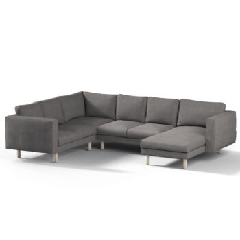 Norsborg rohový poťah na sedačku s ležadlom - 5 os., grafitová, Norsborg rohový poťah na sedačku s ležadlom - 5 os., Etna, 705-35