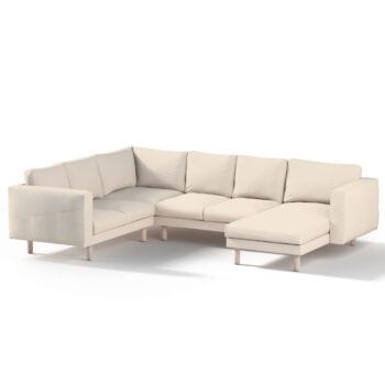 Norsborg rohový poťah na sedačku s ležadlom - 5 os., krémovo biela, Norsborg rohový poťah na sedačku s ležadlom - 5 os., Etna, 705-01