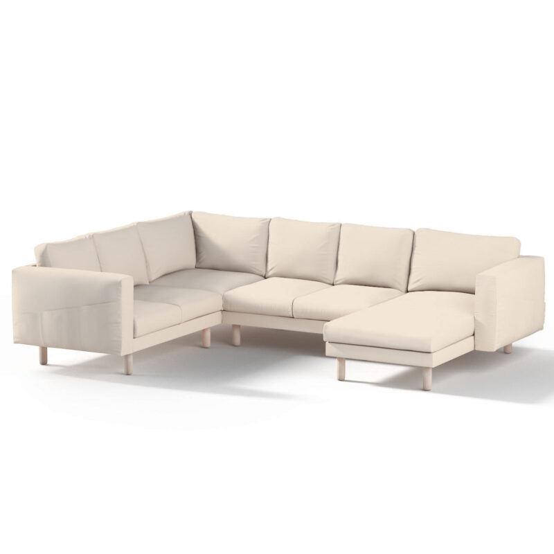 Norsborg rohový poťah na sedačku s ležadlom - 5 os., krémovo biela, Norsborg rohový poťah na sedačku s ležadlom - 5 os., Etna, 705-01 Norsborg rohový poťah na sedačku s ležadlom - 5 os., krémovo biela, Norsborg rohový poťah na sedačku s ležadlom - 5 os., Etna, 705-01