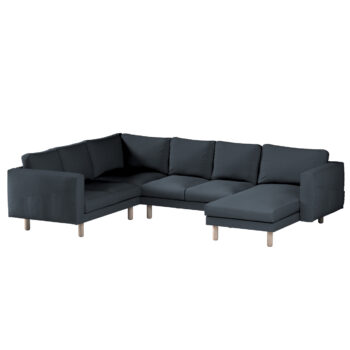 Norsborg rohový poťah na sedačku s ležadlom - 5 os., modrá, Norsborg rohový poťah na sedačku s ležadlom - 5 os., Etna, 705-30