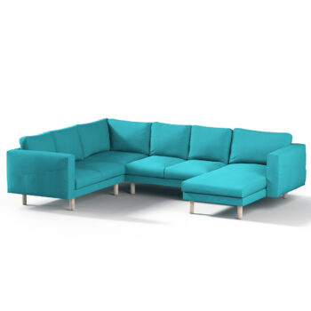 Norsborg rohový poťah na sedačku s ležadlom - 5 os., tyrkysová, Norsborg rohový poťah na sedačku s ležadlom - 5 os., Etna, 705-16