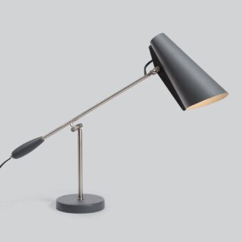 Northern Birdy retro stolná lampa sivá