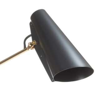 Northern Birdy stojaca lampa v čiernej/mosadznej