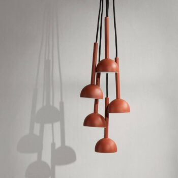 Northern Blush závesné LED svietidlo 1-pl. hrdzavá