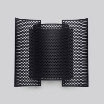 Northern Butterfly perforated nástenné, čierna