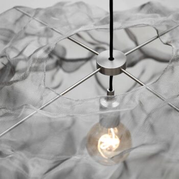 Northern Heat závesná lampa, oceľ, Ø 80 cm