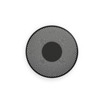 Northern LED nástenné svetlo Glint, čierna matná, oceľ, Ø 25 cm