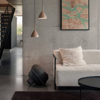 Northern závesná lampa Dokka béžová