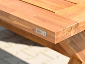 Norwick teak Faro grey-wash stolová zostava
