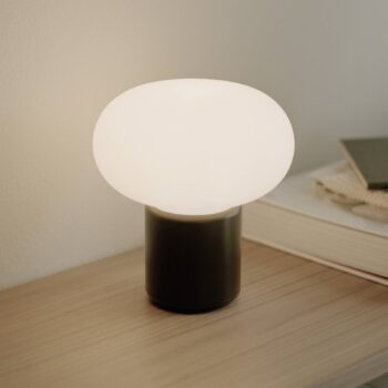 Nová dobíjacia lampa Works Karl-Johan, studená čierna, IP65