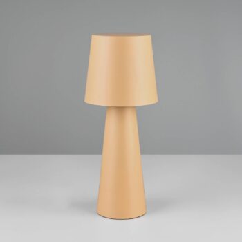 Núbijská stolová lampa, béžová, výška 40 cm, kov, E27