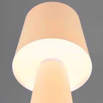 Núbijská stolová lampa, béžová, výška 40 cm, kov, E27