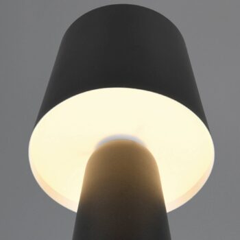 Núbijská stolová lampa, čierna, výška 40 cm, kov, E27