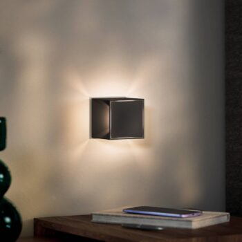 Nutalis mini LED dobíjacia stolná lampa, čierna, IP54, stmievateľná
