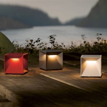 Nutalis mini LED dobíjacia stolná lampa, čierna, IP54, stmievateľná
