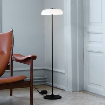 Nuura Blossi Floor Ø 29 stojaca LED, čierna/biela