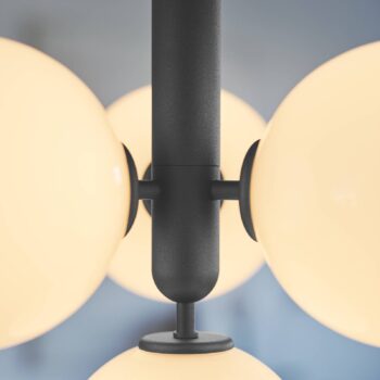 Nuura Miira 4 závesná lampa 4-pl. sivá/opálová