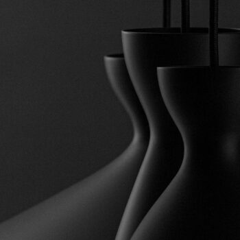 Nyta Pretty long závesná lampa 3 m, čierna matná