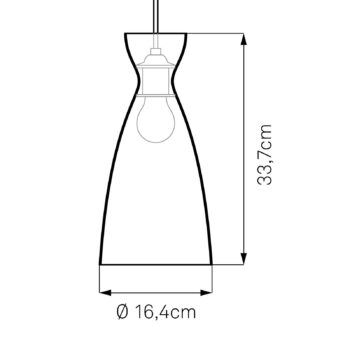 Nyta Pretty long závesná lampa 3 m, čierna matná