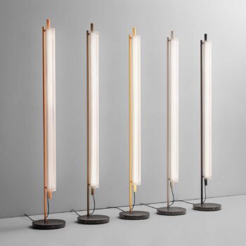 OLEV LED stojaca lampa TRISEL, čierna, kov 2.700 K stmievateľné