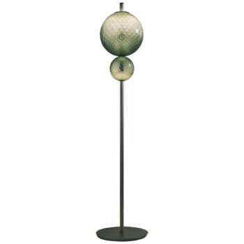 OLEV LED stojacia lampa TERRA&LUNA, zelená, kov/sklo, 184 cm 927