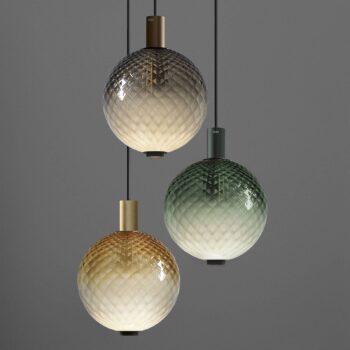 OLEV LED závesné svietidlo BEAM STICK NUANCE BALLOTON, zelené Ø 20 cm 927