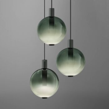 OLEV LED závesné svietidlo BEAM STICK NUANCE, zelené, Ø 20 cm, 927