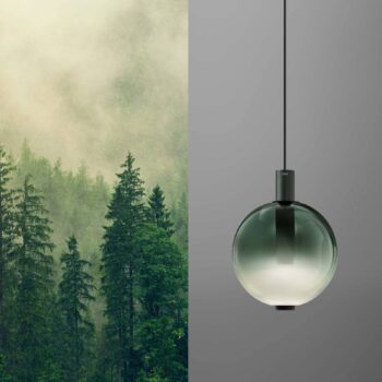 OLEV LED závesné svietidlo BEAM STICK NUANCE, zelené, Ø 20 cm, 927