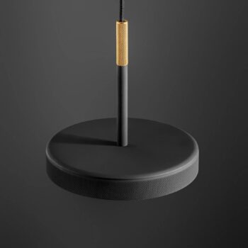 OLEV LED závesné svietidlo OVERFLY, čierne Ø 15 cm, kov 927 stmievateľné