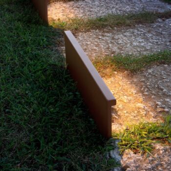 OLEV Step Line soklové LED svietidlo, hrdzavohnedá