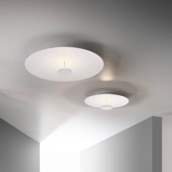 OLEV stropné LED svetlo OVERFLY PLUS, biele, Ø 55 cm, kov 927