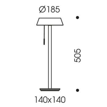 OLIGO Glance stolná LED lampa kašmír