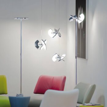 OLIGO Trinity stojaca LED, 3 pohyblivé segmenty