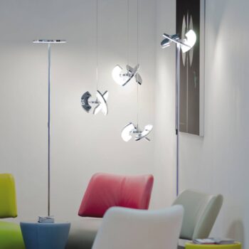 OLIGO Trinity závesné LED, 3 pohyblivé segmenty