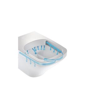 OLSEN SPA - Kombi WC orloja RIMLESS sa SLIM sedadlom Soft-close OLKLT2093A