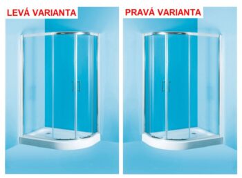 OLSEN SPA - Sprchovací asymetrický kút s vaničkou IBIZA II - Farba rámu zásteny - Hliník chróm, Rozmer A - 100, Rozmer B - 80, Smer zatváranie - Pravé (DX), Výplň - Číre bezpečnostné sklo - 5 mm OLBIBI210P