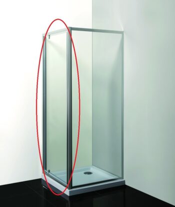 OLSEN SPA - Sprchové dvere do niky SMART - alarm - Farba rámu zásteny - Hliník chróm, Rozmer A - 80, Smer zatváranie - Univerzálny Ľavé / Pravé, Výplň - Grape bezpečnostné sklo - 6 mm OLBALA80CGBV